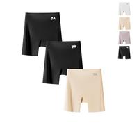 Beautykomi/Dotted Xin Sous-vêtement en soie glacée pour femme Taille haute Contrôle du ventre Culotte lifting des hanches en soie glacée, 3 pièces, XL