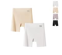 Beautykomi/Dotted Xin Sous-vêtement en soie glacée pour femme Taille haute Contrôle du ventre Culotte lifting des hanches en soie glacée, 2 pièces, XL