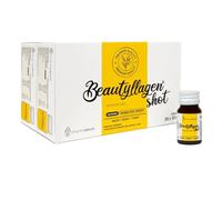 Beautyl'agen Lot de 30 ampoules à boire au collagène de 30 x 30 ml 5000 mg NatiCol collagène de poisson, hyaluron, biotine, OptiMSM et vitamine C, pour la peau, les cheveux, les ongles et les