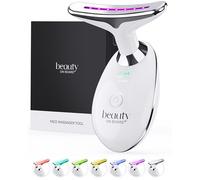 BeautyOnBoard Outil de massage du visage, outil de sculpture du visage avec thérapie par lumière LED 7 couleurs, appareil facial ionique avec traitement chaud, USB C, boîte cadeau + pochette de