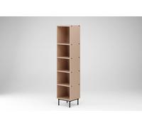 Beautysofa Bibliothèque Élégante moderne haute étroite Étagère de stockage Arrocco , Couleur : beige