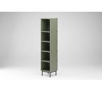 Beautysofa Bibliothèque Élégante moderne haute étroite Étagère de stockage Arrocco , Couleur : vert pastel