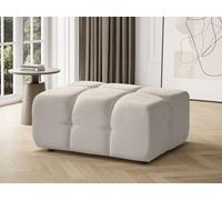 BEAUTYSOFA BONA chaise 95 cm - élégant, grand et confortable pouf - beige (Raven 22)