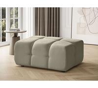 BEAUTYSOFA BONA chaise 95cm - élégant, grand et confortable pouf - beige foncé (Raven 28)
