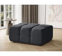 BEAUTYSOFA BONA chaise 95cm - élégant, grand et confortable pouf - gris foncé (Raven 15)