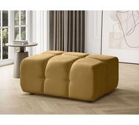 BEAUTYSOFA BONA chaise 95cm - élégant, grand et confortable pouf - jaune (Raven 66)