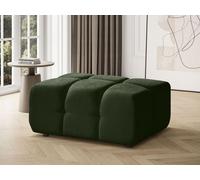 BEAUTYSOFA BONA chaise 95cm - élégant, grand et confortable pouf - vert (Raven 78)