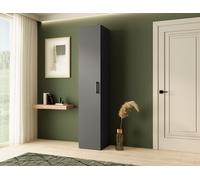 BEAUTYSOFA Petite armoire MARGARET IV 40cm - armoire pour couloir et antichambre - couleur : graphite
