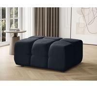 BEAUTYSOFA Pouf BONA 95cm - élégant, grand & confortable - bleu foncé (Raven 18)
