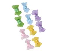 Beaux Animaux de Compagnie Clips de Cheveux 10pcs Set Bowknot Hairpins Cats Cats Chiens Accessoires, Facile à Porter, Rendez Votre PET Élégant et Mignon, Idéal pour une