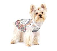 Beaux Arcs-en-Ciel et Licornes Full Print Coton Pet Vest L Chien Chat Vêtements Doux Élastique Respirant Pull Pet