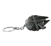 Beaux Bijoux Porte-clés en palladium avec un motif de vaisseau spatial inspiré de La guerre des étoiles