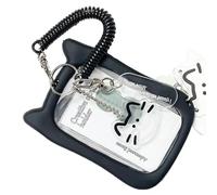 Beaux Couvertures De Cartes Crédit Caisse Protection des Supports À Manches Protection Photocard Cats d'oreille Bus Protecteur Keychain Pendent Oreau Photocard Bus