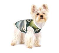 Beaux cygnes blancs sur le lac Chemises pour chien Gilet pour animal domestique T-shirt en coton imprimé pour petits chiens chiots chats