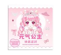 Beaux jouets autocollants de princesse, jouets autocollants faits à la main | Ensemble de de maquillage faits à la main pour | Accessoiriser les cahiers et journaux pour pour la maison et la ma