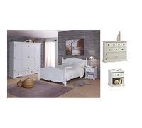 Beaux Meubles Pas Chers Chambre Blanche Complète Lit 140