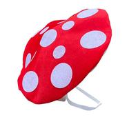 Beaux motifs de champignons spectacle casquettes mode vintages vintages pour femmes hommes thème costume accessoire jeu de rôle champignon costume accessoire