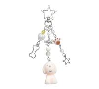 Beaux styles coréens fascinants Porte-clés de chien Accessoires de téléphone pour les couples qui aiment les beaux designs et les objets de collection