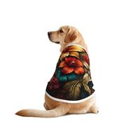 Beaux T-shirts pour animaux de compagnie à motif de fleurs, vêtements pour chiens de grande et moyenne taille, chemises confortables pour chien, parfaites pour un usage quotidien