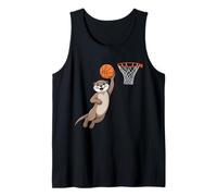 Beaver Playing Sports Wild Animal Rodents Basketball Débardeur