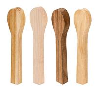 BeaverCraft BB3 Kit de découpe en bois vierge pour cuillère - Bois de tilleul doux pour loisirs - 4 pièces en bois brut d'aulne, noyer, orme, érable