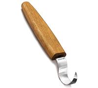 BeaverCraft Couteau à crochet de sculpture sur bois SK1L pour cuillères à découper Bols et tasses Kuksa Couteau tordu de base pour sculpteurs de cuillères et débutants