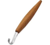 BeaverCraft Couteau à crochet pour sculpture de cuillères SK5 5cm aiguisage double face Couteau à sculpter le bois incurvé pour sculpter des cuillères, bols, tasses de travers