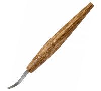 Beavercraft Couteau de Sculpture pour Cuillère pour Gaucher Courbe Ouverte avec Étui en Cuir SK4LS