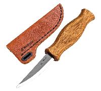 Beavercraft Couteau de Sculpture Sloyd avec Manche en Chêne dans un Étui en Cuir C4S