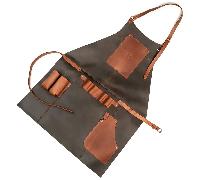 Beavercraft Hedonist - Tablier de BBQ en cuir Crazy Horse, Marron LC_Hedonist_Brown