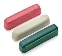 BeaverCraft Kit Pâte à Polir pour Strop Cuir - Composé Polissage Couteaux, Barres Rouge, Blanc, Vert, P03