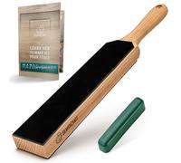 BeaverCraft LS6P1 Kit d'affûtage en cuir avec pâte à polir pour aiguiser les couteaux Bloc de pales de 36 x 5 cm pour l'affûtage des bois