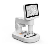 BEAVERLAB Microscope numérique avec écran IPS de 4 pouces, grossissement 1600x, 1080p, 8 lumières LED réglables, compatible avec MacOS