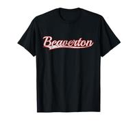 Beaverton Oregon Portland Metro Vintage Varsity Distressed T-Shirt