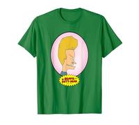 Beavis and Butt-Head Beavis Portrait T-Shirt, Homme, Vert Kelly, 3XL