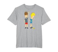 Beavis and Butt-Head Color Rock Out T-Shirt, Homme Grandes Tailles, Gris Chiné, 2X Tall