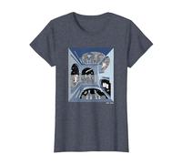 Beavis and Butt-Head Escher Style T-Shirt, Femme, Bleu Chiné, XS