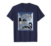 Beavis and Butt-Head Escher Style T-Shirt, Homme, Bleu Marine, 6XL