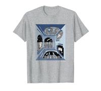 Beavis and Butt-Head Escher Style T-Shirt, Homme, Gris Chiné, S