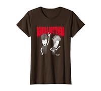 Beavis and Butt-Head Heavy Metal Headbangers Funny Cartoon T-Shirt, Femme, Marron, XXL
