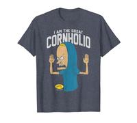 Beavis and Butt-Head I Am The Great Cornholio T-Shirt, Homme, Bleu Chiné, 5XL