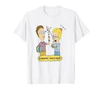 Beavis and Butt-Head Nerdy Nerds T-Shirt, Homme, Blanc, 5XL