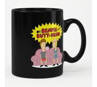 Beavis and Butt-Head Officiellement Sous Licence Tasse à Café, Mug (Noir)