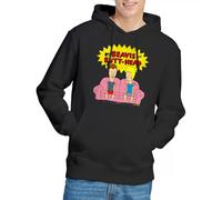 Beavis And Butthead Couch Logo OG Sweat à Capuche Unisexe, Noir, L