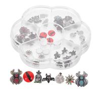 Beavorty 1 Boîte Boîte de Mini Charms Manucure Halloween Résine Stable Décorations Ongles Mignonnes pour Fêtes et DIY Accessoires pour Designs Effrayants et Quotidiens