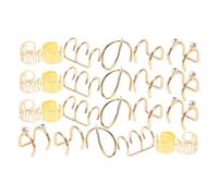 Beavorty 1 Ensemble De Pinces À Cheveux Anneau Boucle Pince À Cheveux Manchettes D'Oreilles Anneaux Pour Tresses Barrettes Boucles D'Oreilles Pendantes Créoles Perles Pour