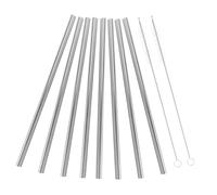 Beavorty 1 ensemble Set de Pailles Acier Inoxydable avec Brosses Pailles Réutilisables pour Boissons Cocktails et Smoothies Accessoires et Élégants pour Bubble Tea et Jus