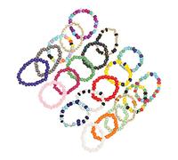 Beavorty 1 Jeu Anneau De Perles De Riz Coloré Bagues Pour Femmes Bijoux Filles Anneaux Bague Pour Femme Bague Femme Bijoux Pour Les Femmes Bague De Filles Perlé 21 Pièces