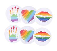 Beavorty 1 Jeu Broche De Badge Arc-en-ciel Pour Épingle Revers Insigne De Fierté Broche De Fierté Bijoux Broches Accessoires De Broche Badges En Émail Fer Blanc 6 Pièces