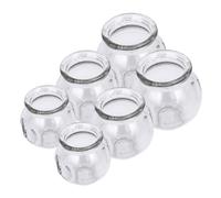 Beavorty 1 Jeu Ventouses En Verre Tasses Pour Le Visage Plus Soufflé Tasse De Voyage Corps De Tasses Ventouses Taille Tasses Ventouses Fascia Trousse Transparent Un Verre 6 Pièces